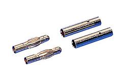 4mm gold connectors 2 pairs - Click Image to Close